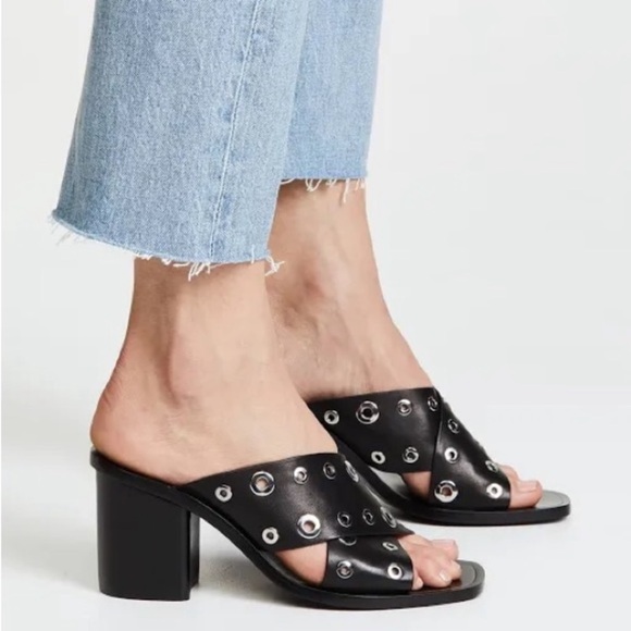 Rag & Bone Paige Sandals NEW Blue Black Sz 8 - Picture 3 of 16